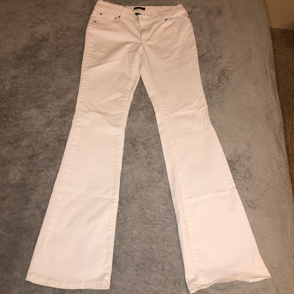 Metaphor white flare leg pant